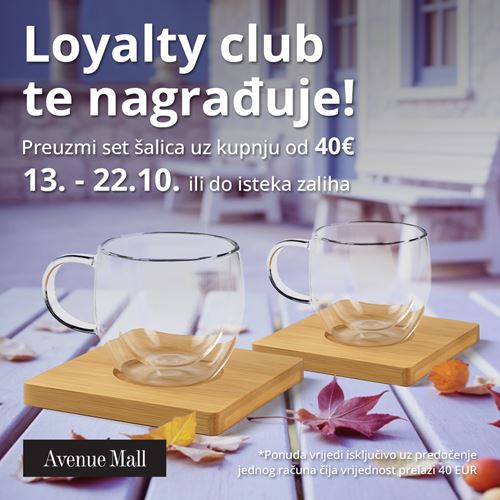 Loyalty club nagrađuje članove setom šalica